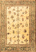 Machine Washable Persian Brown Traditional Rug, wshtr3517brn