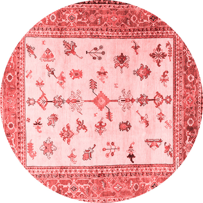 Machine Washable Persian Red Traditional Rug, wshtr3517red