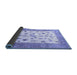 Sideview of Persian Blue Traditional Rug, tr3517blu