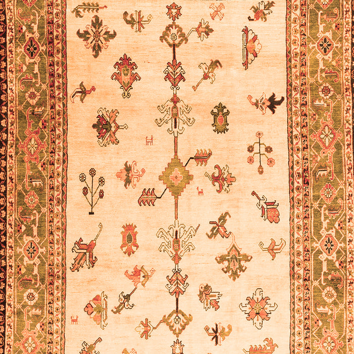 Persian Orange Traditional Rug, tr3517org