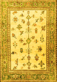 Persian Yellow Traditional Rug, tr3517yw