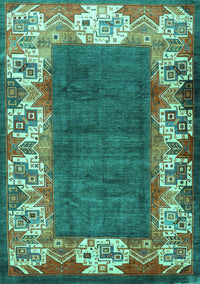 Persian Turquoise Traditional Rug, tr3518turq