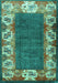 Persian Turquoise Traditional Rug, tr3518turq