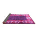 Sideview of Persian Pink Traditional Rug, tr3518pnk