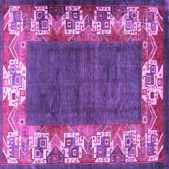 Square Persian Purple Traditional Rug, tr3518pur