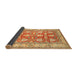 Sideview of Traditional Chrome Gold Yellow Oriental Rug, tr3519