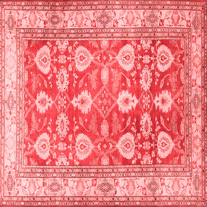 Machine Washable Oriental Red Traditional Rug, wshtr3519red
