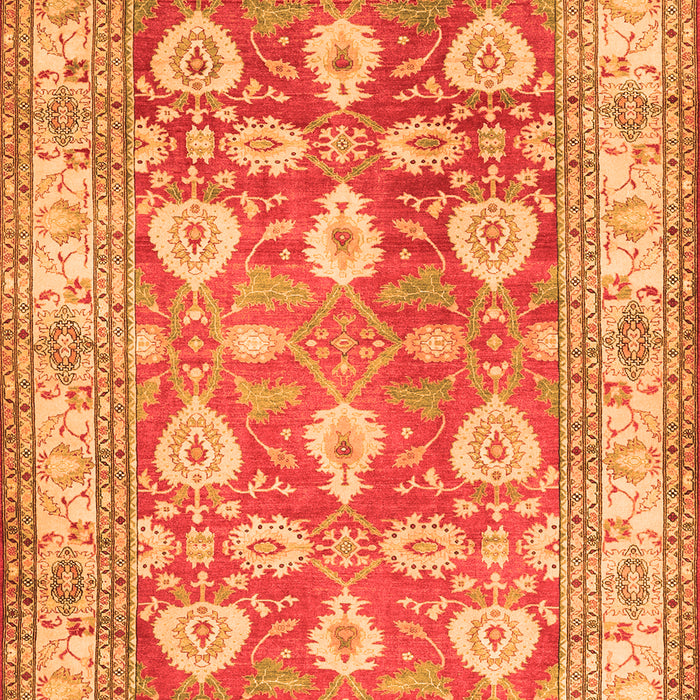 Oriental Orange Traditional Rug, tr3519org