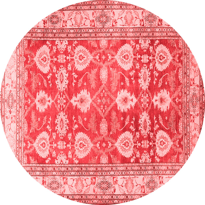 Machine Washable Oriental Red Traditional Rug, wshtr3519red