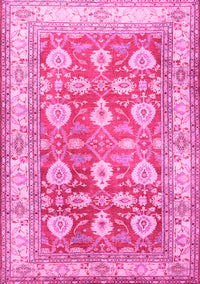 Oriental Pink Traditional Rug, tr3519pnk