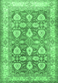 Oriental Emerald Green Traditional Rug, tr3519emgrn