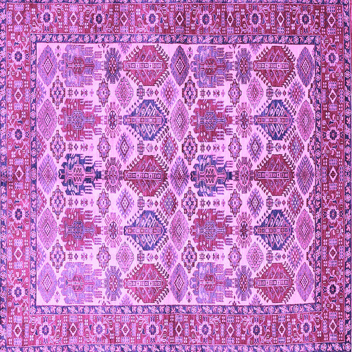 Square Persian Purple Traditional Rug, tr351pur