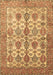 Machine Washable Persian Brown Traditional Rug, wshtr351brn