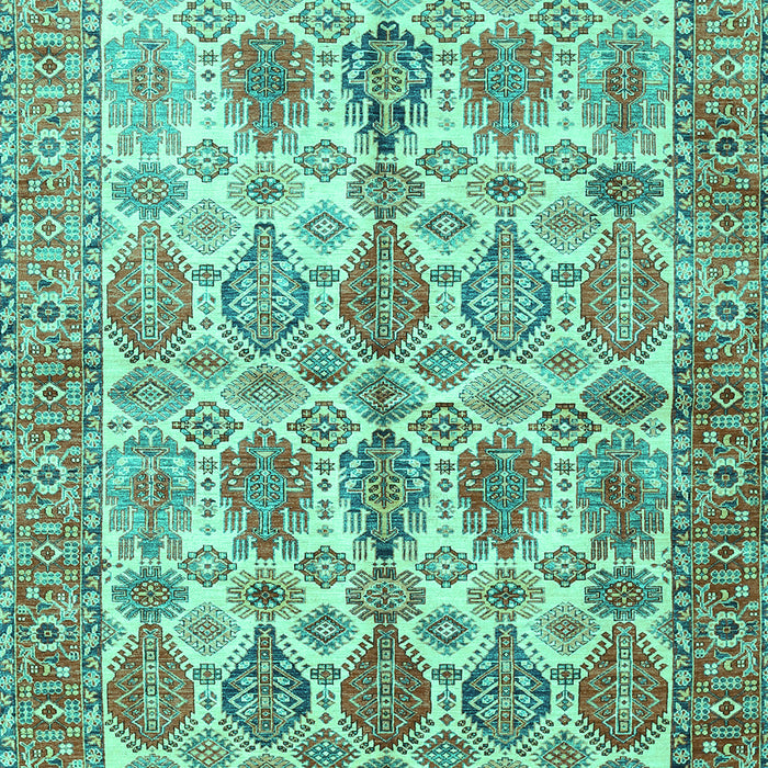 Machine Washable Persian Turquoise Traditional Area Rugs, wshtr351turq