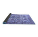 Sideview of Persian Blue Traditional Rug, tr351blu