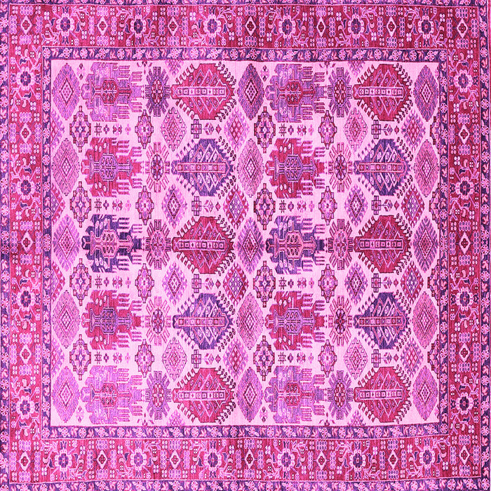 Square Persian Pink Traditional Rug, tr351pnk