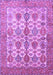 Machine Washable Persian Purple Traditional Area Rugs, wshtr351pur