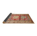 Sideview of Traditional Red Geometric Rug, tr352