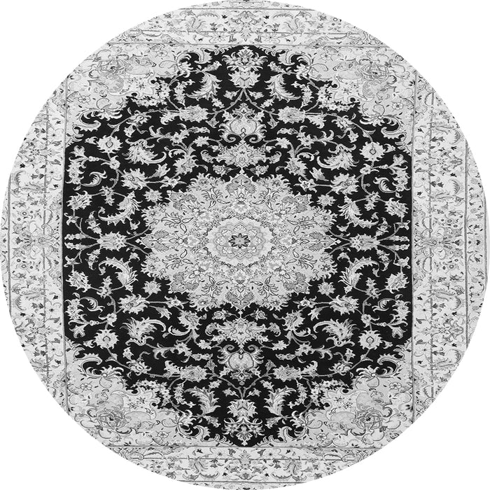 Square Persian Gray Traditional Rug, tr3520gry