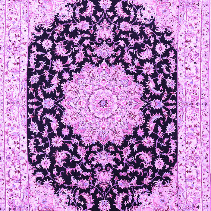 Machine Washable Persian Purple Traditional Area Rugs, wshtr3520pur