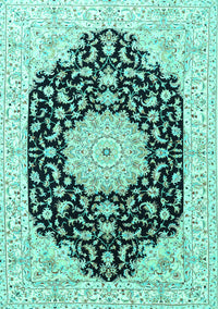 Persian Turquoise Traditional Rug, tr3520turq