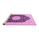 Sideview of Machine Washable Persian Pink Traditional Rug, wshtr3520pnk