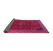 Sideview of Persian Pink Traditional Rug, tr3521pnk