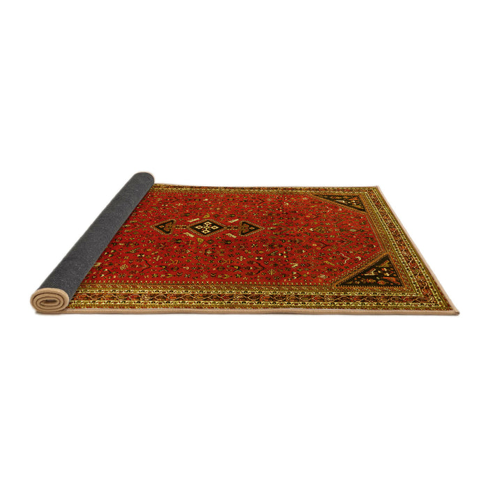 Sideview of Persian Yellow Traditional Rug, tr3521yw