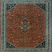 Square Persian Light Blue Traditional Rug, tr3521lblu