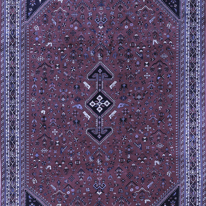 Machine Washable Persian Blue Traditional Rug, wshtr3521blu
