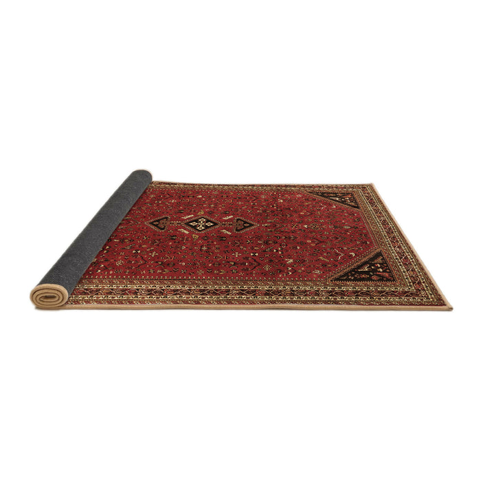 Sideview of Persian Brown Traditional Rug, tr3521brn