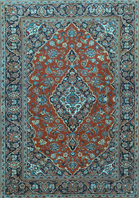 Persian Light Blue Traditional Rug, tr3522lblu