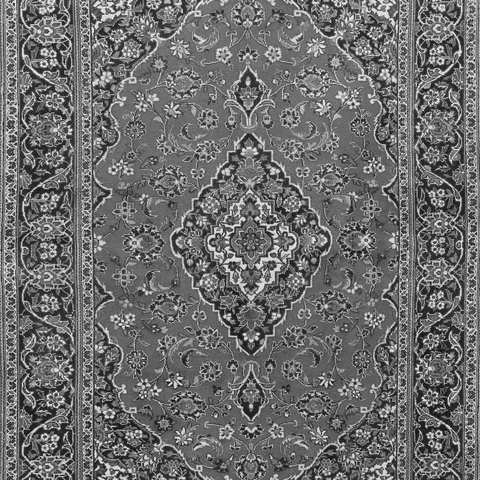 Serging Thickness of Machine Washable Persian Gray Traditional Rug, wshtr3522gry