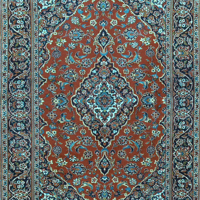 Machine Washable Persian Light Blue Traditional Rug, wshtr3522lblu