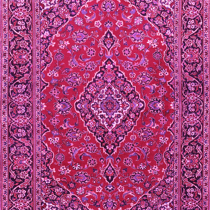 Machine Washable Persian Pink Traditional Rug, wshtr3522pnk
