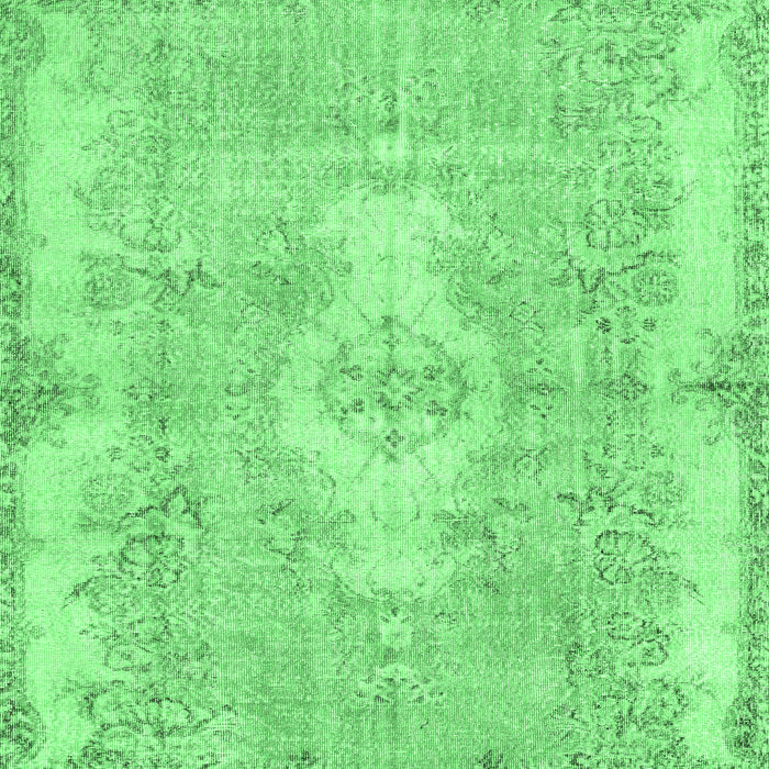 Machine Washable Persian Emerald Green Bohemian Area Rugs, wshtr3523emgrn