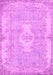 Machine Washable Persian Pink Bohemian Rug, wshtr3523pnk