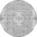 Square Persian Gray Bohemian Rug, tr3523gry