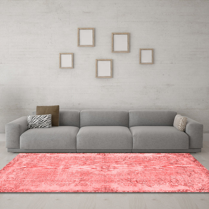 Bohemian Red Washable Rugs