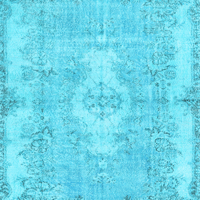 Machine Washable Persian Light Blue Bohemian Rug, wshtr3523lblu