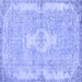 Square Persian Blue Bohemian Rug, tr3523blu