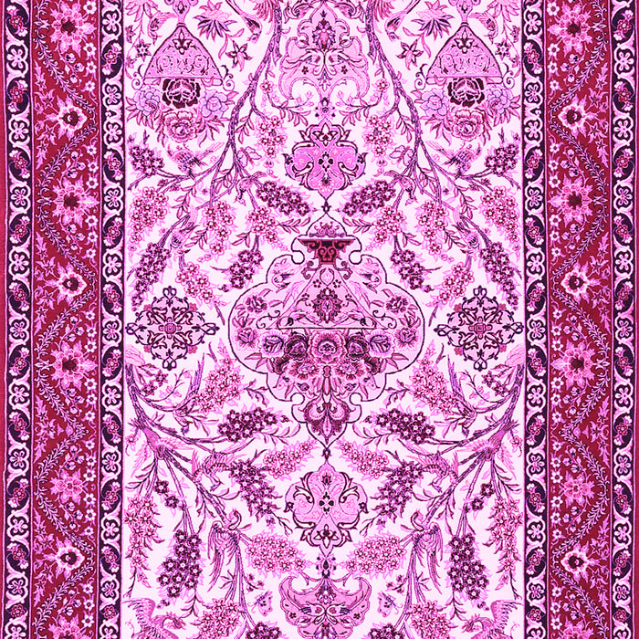 Machine Washable Animal Pink Traditional Rug, wshtr3524pnk