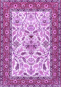 Animal Purple Traditional Rug, tr3524pur