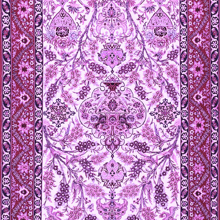 Animal Purple Traditional Rug, tr3524pur