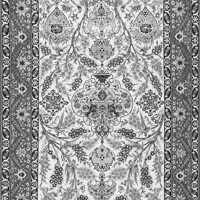 Serging Thickness of Machine Washable Animal Gray Traditional Rug, wshtr3524gry