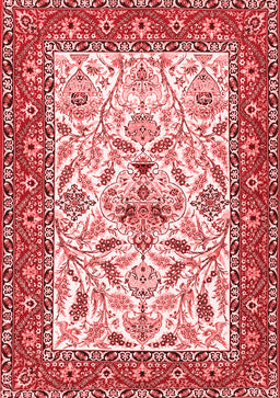 Animal Red Traditional Area Rugs