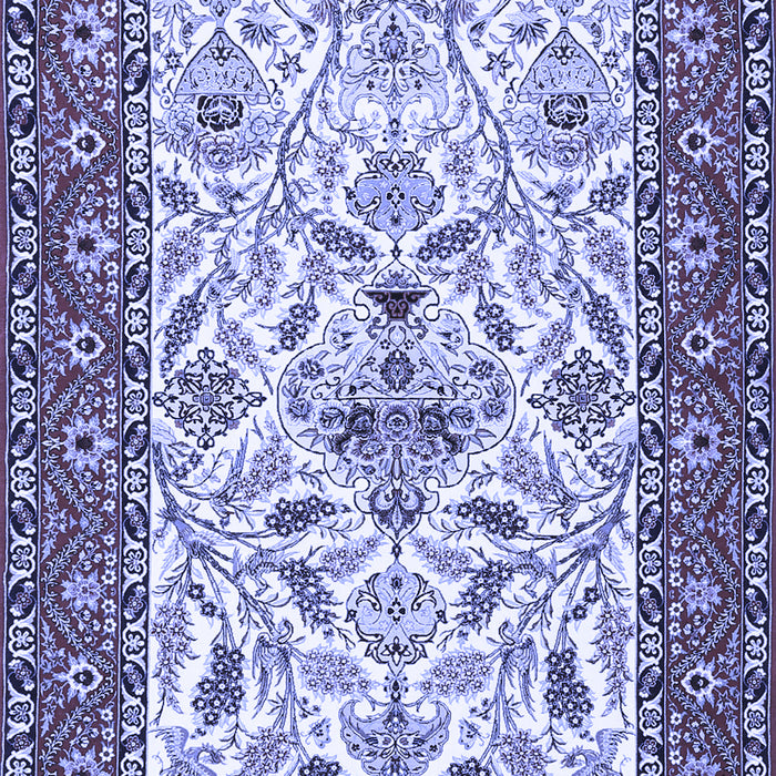 Machine Washable Animal Blue Traditional Rug, wshtr3524blu