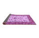 Sideview of Animal Purple Traditional Rug, tr3524pur