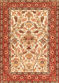 Animal Orange Traditional Rug, tr3524org