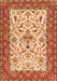 Animal Orange Traditional Rug, tr3524org